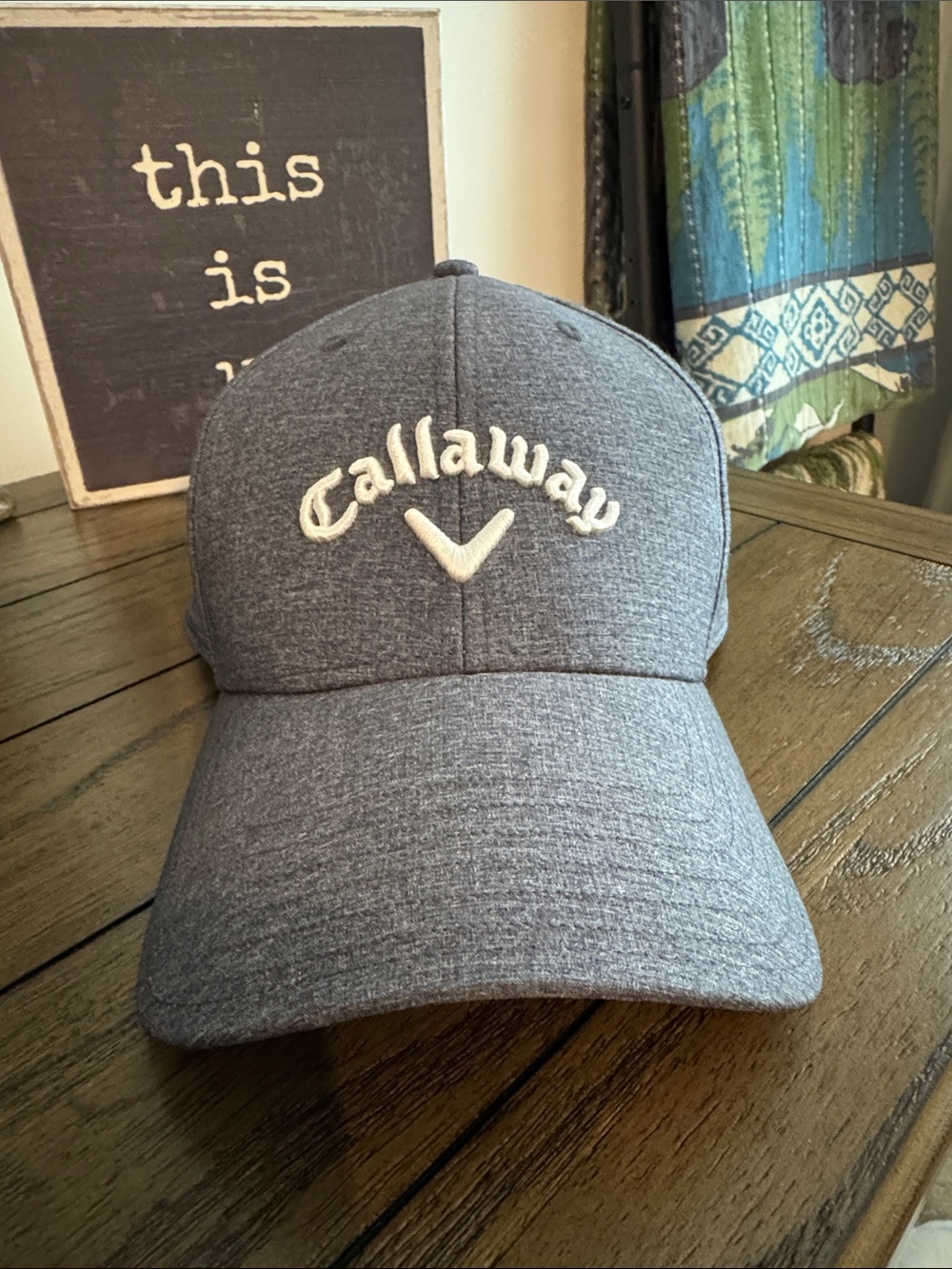 Callaway Men's Gray Heather Performance Golf Hat